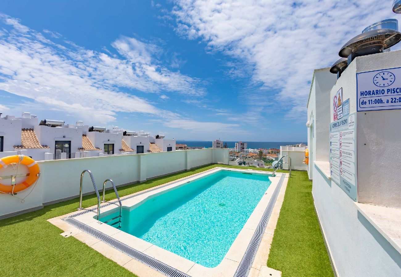 Apartamento en Tarifa - Vistas, piscina, terraza & fibra 