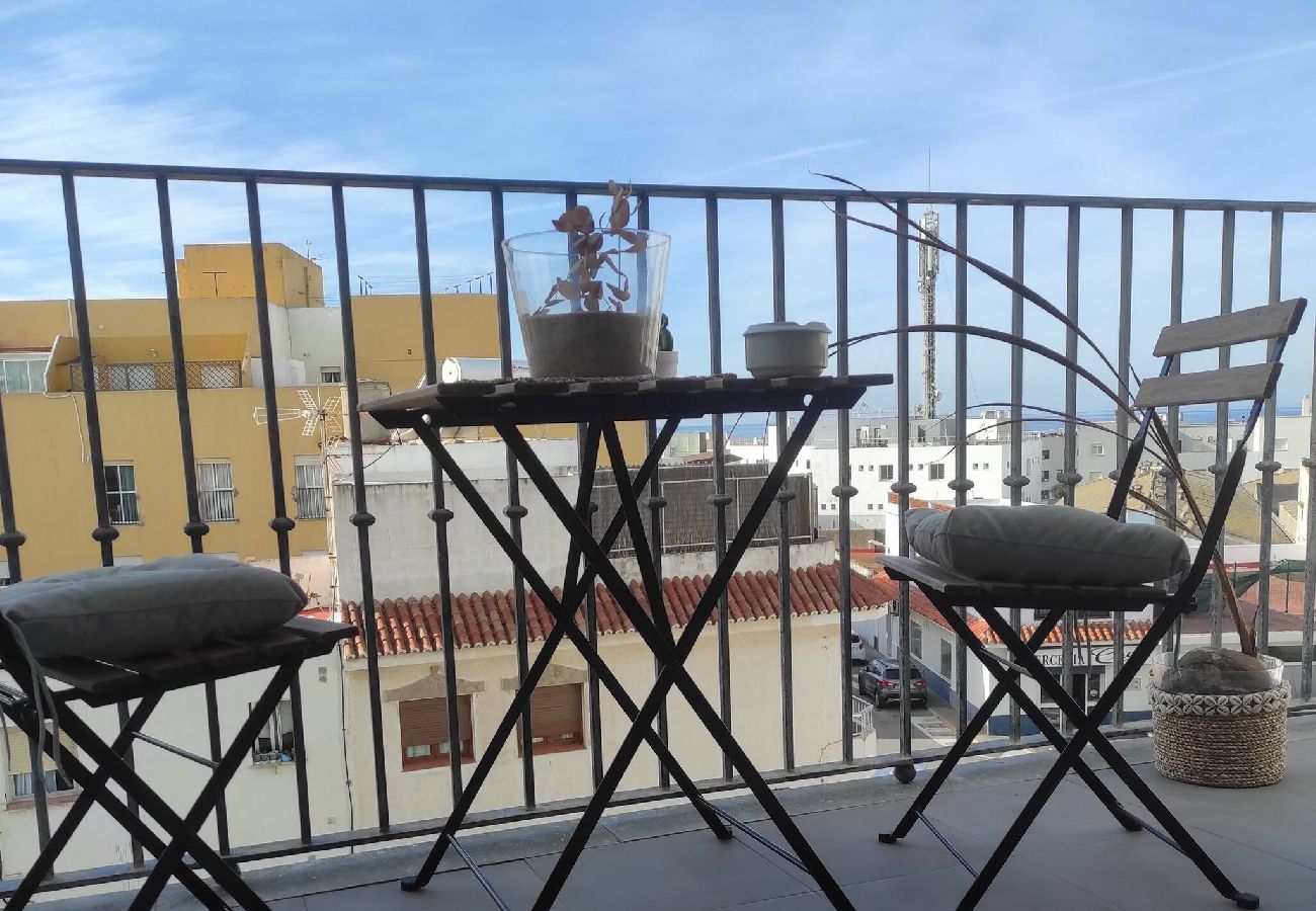 Apartamento en Tarifa - Ventura-Céntrico, Piscina, Balcón WIFI y Parking 