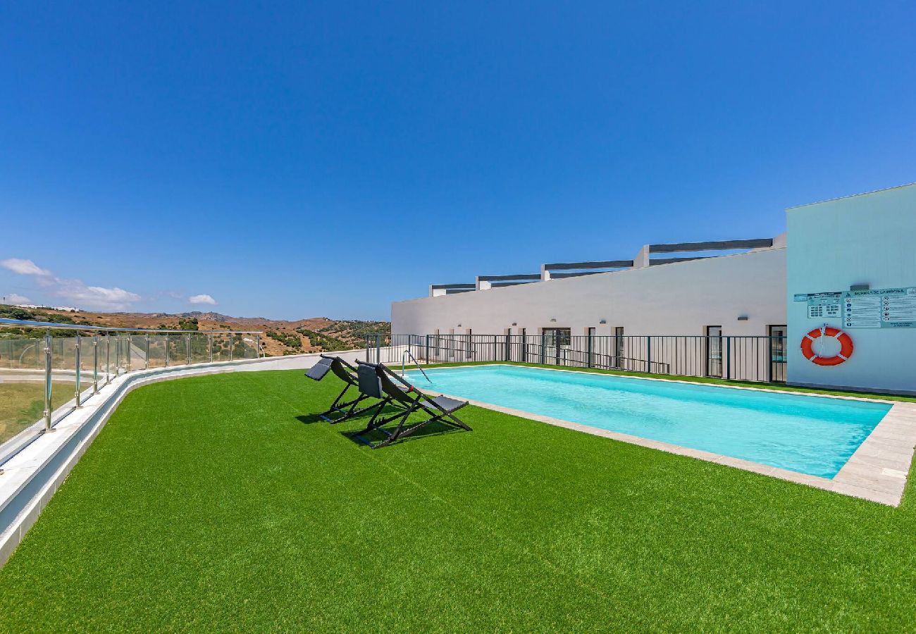 Residencial en Tarifa - Terraza amplia, piscina, garaje privado y fibra 