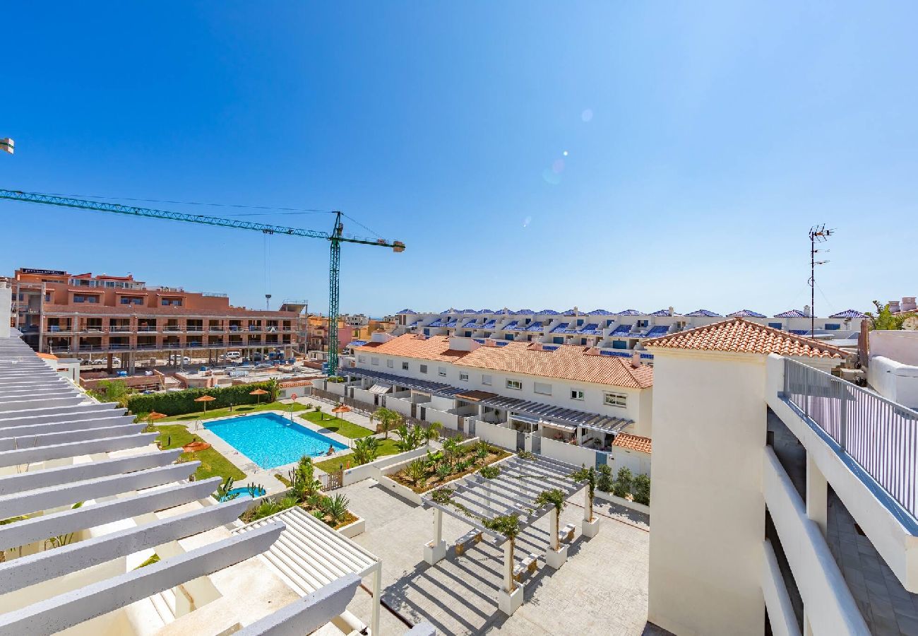 Apartamento en Tarifa - Piscina, Terraza, cerca de la playa y oficina 