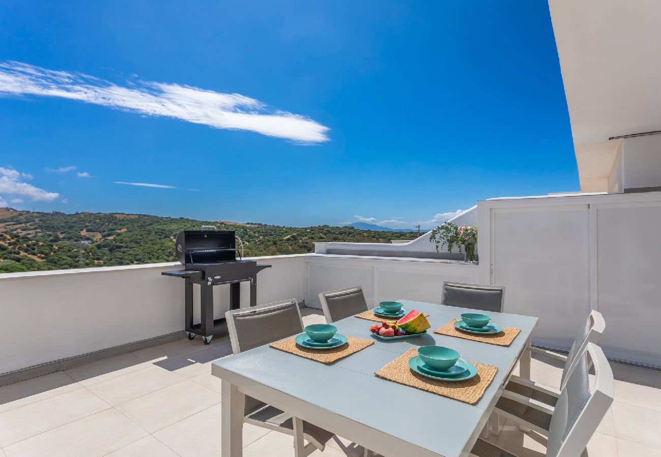 Apartamento en Tarifa - Terraza, vistas, piscina, aparcamiento y WIFI 