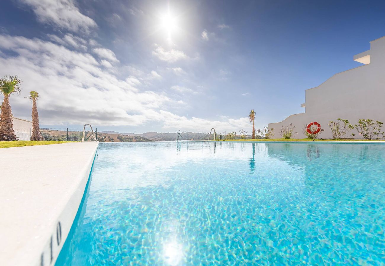 Apartamento en Tarifa - Terraza, vistas, piscina, aparcamiento y WIFI 