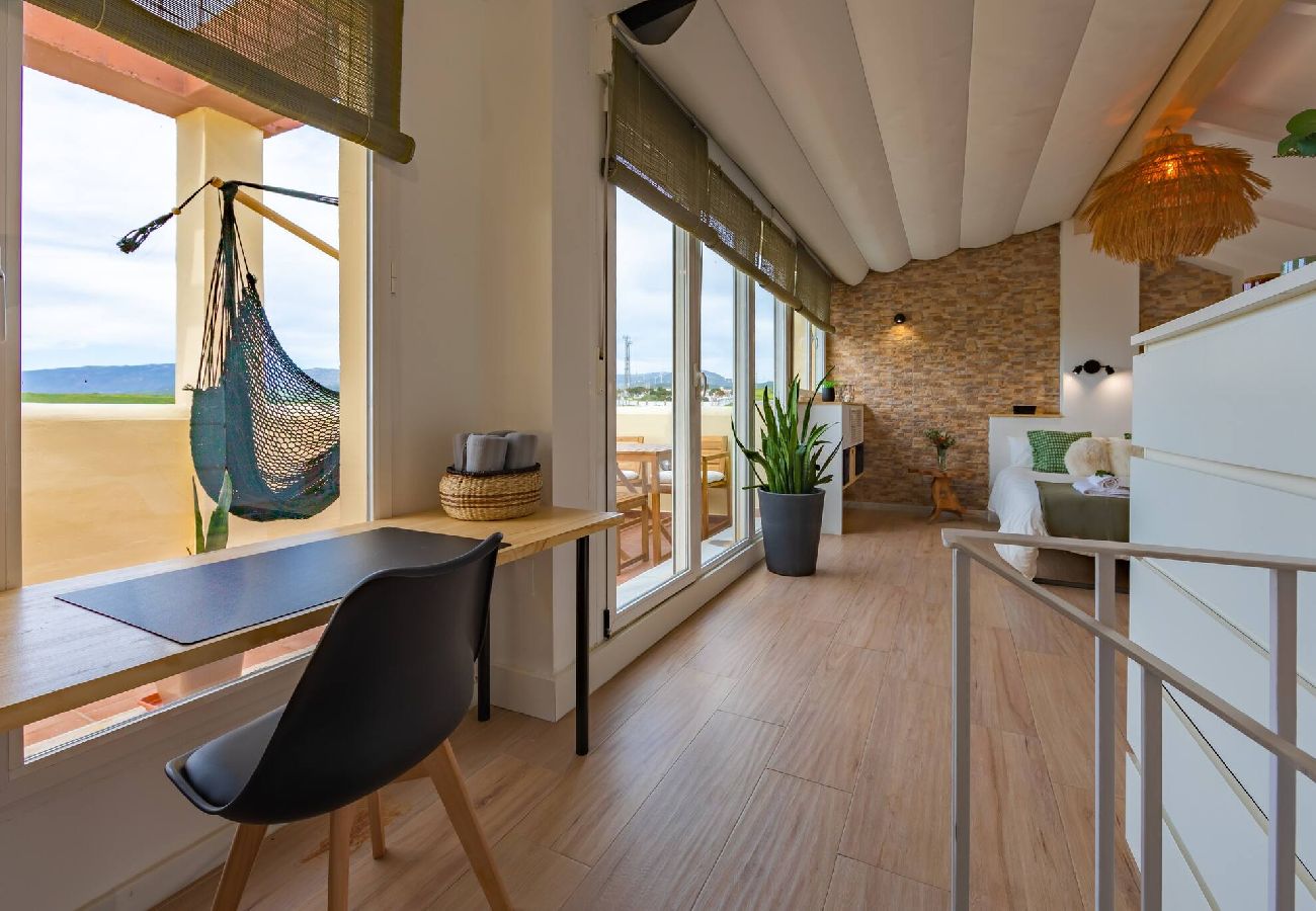 Apartamento en Tarifa - Vistas, piscina & home office - WIFI fibra 