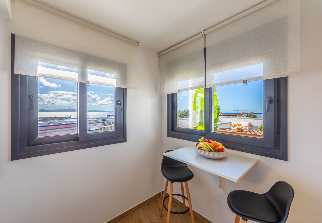 Apartamento en Tarifa - Ático en centro - terrazas, vistas y home office