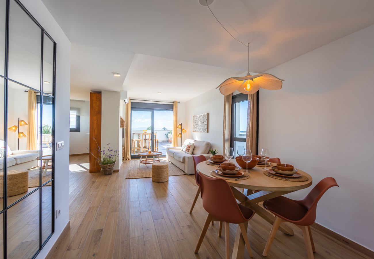 Apartamento en Tarifa - Ático en centro - terrazas, vistas y home office