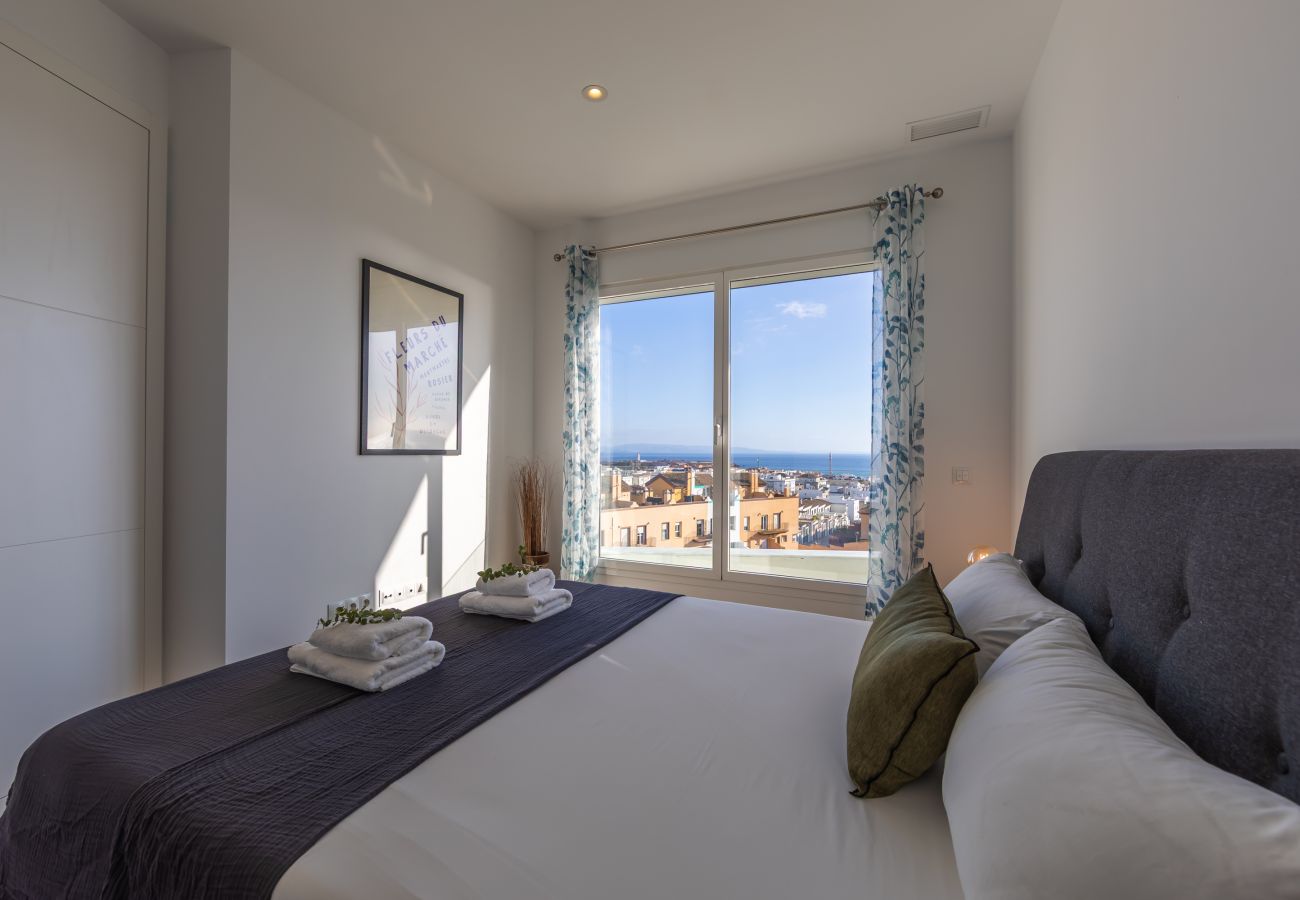 Apartamento en Tarifa - Terraza acristalada con vistas panorámicas