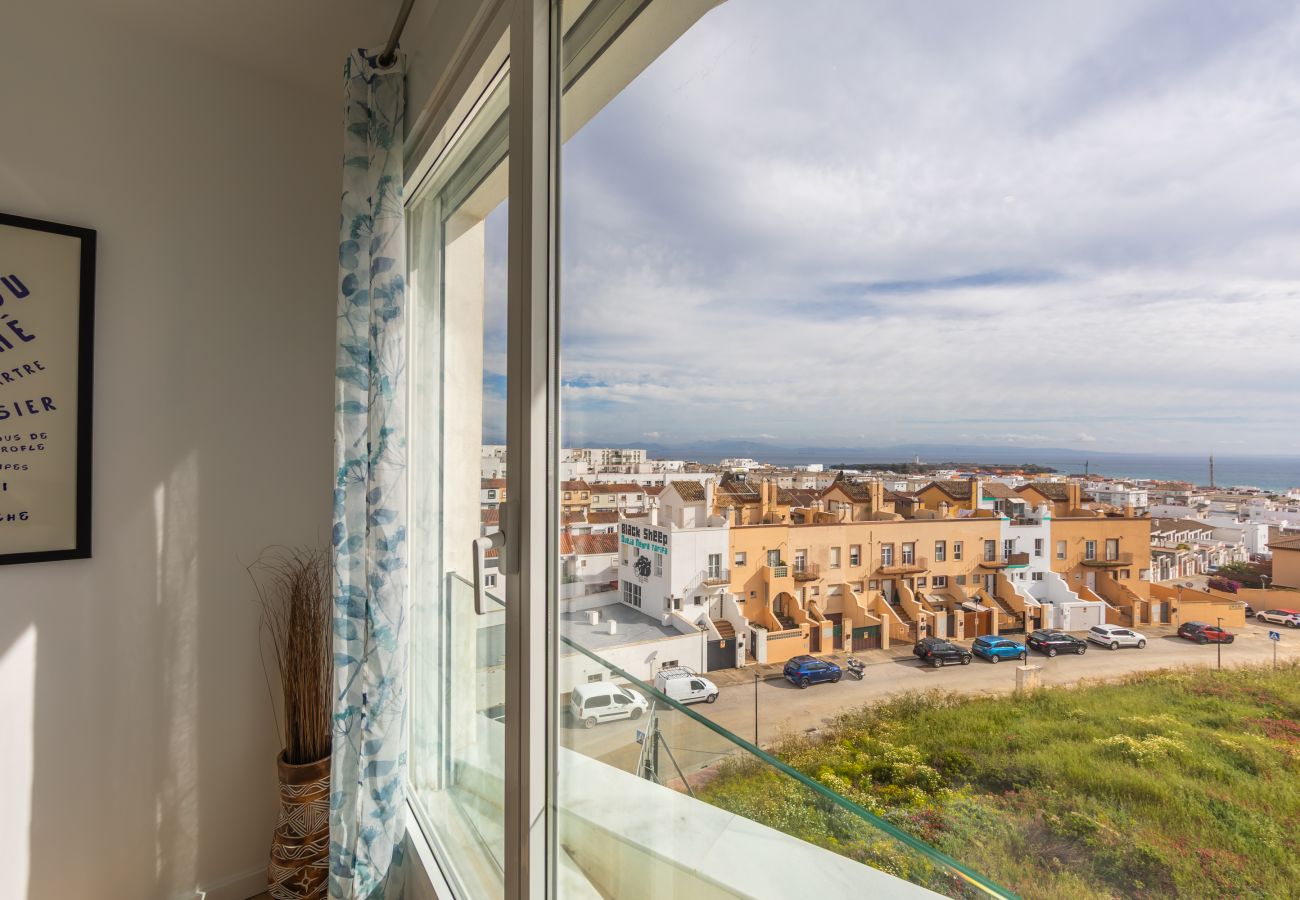 Apartamento en Tarifa - Terraza acristalada con vistas panorámicas