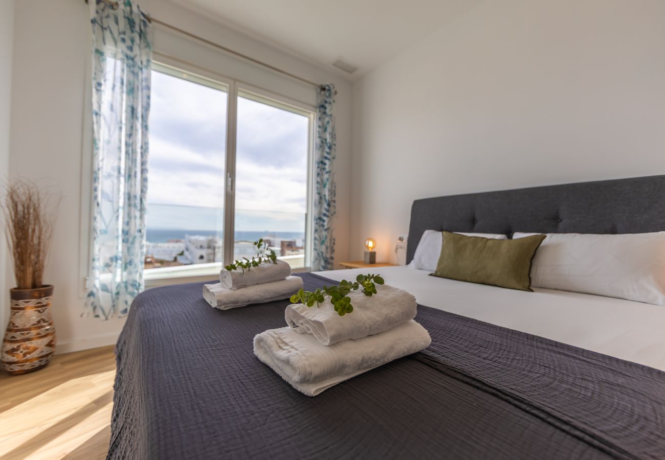 Apartamento en Tarifa - Terraza acristalada con vistas panorámicas