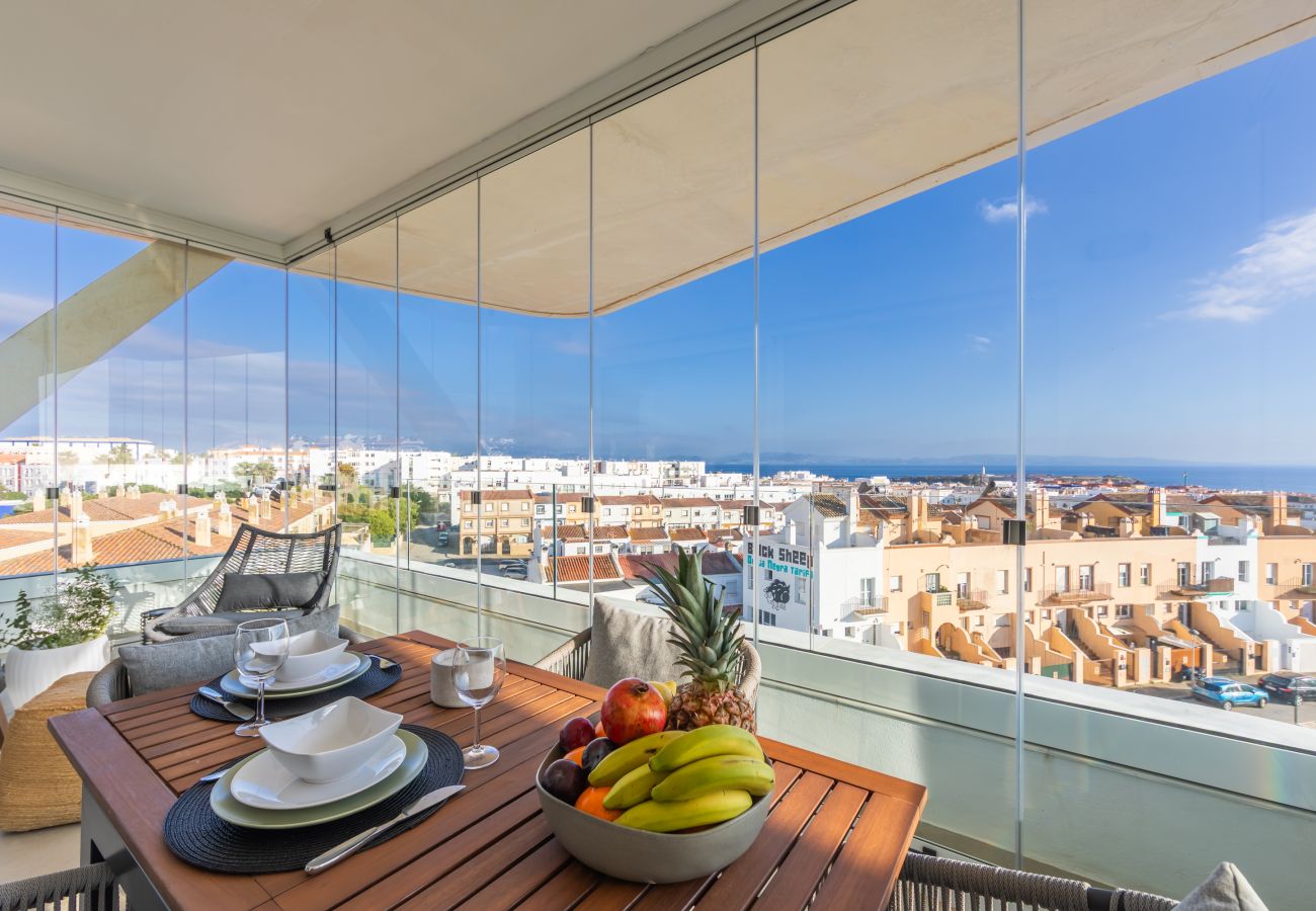 Apartamento en Tarifa - Terraza acristalada con vistas panorámicas