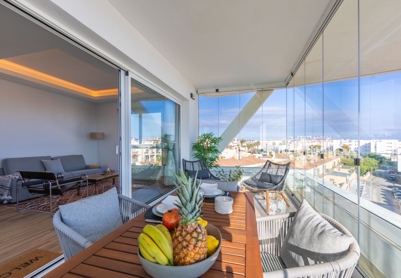 Apartamento en Tarifa - Terraza acristalada con vistas panorámicas