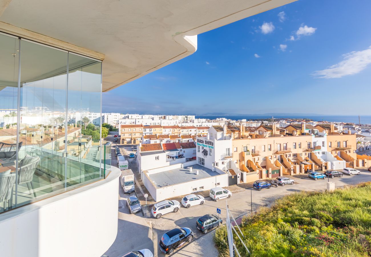 Apartamento en Tarifa - Terraza acristalada con vistas panorámicas