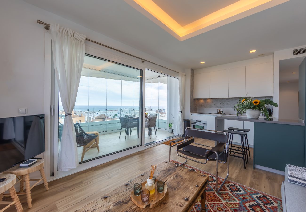 Apartamento en Tarifa - Terraza acristalada con vistas panorámicas