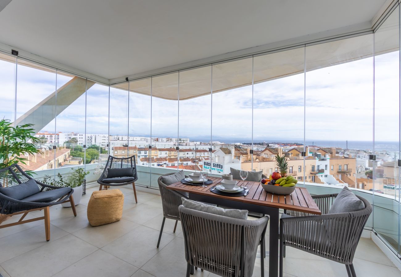Apartamento en Tarifa - Terraza acristalada con vistas panorámicas