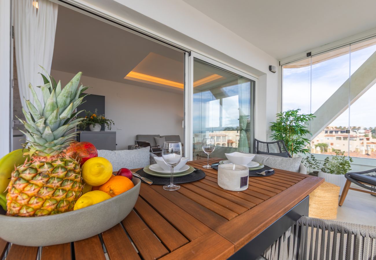 Apartamento en Tarifa - Terraza acristalada con vistas panorámicas