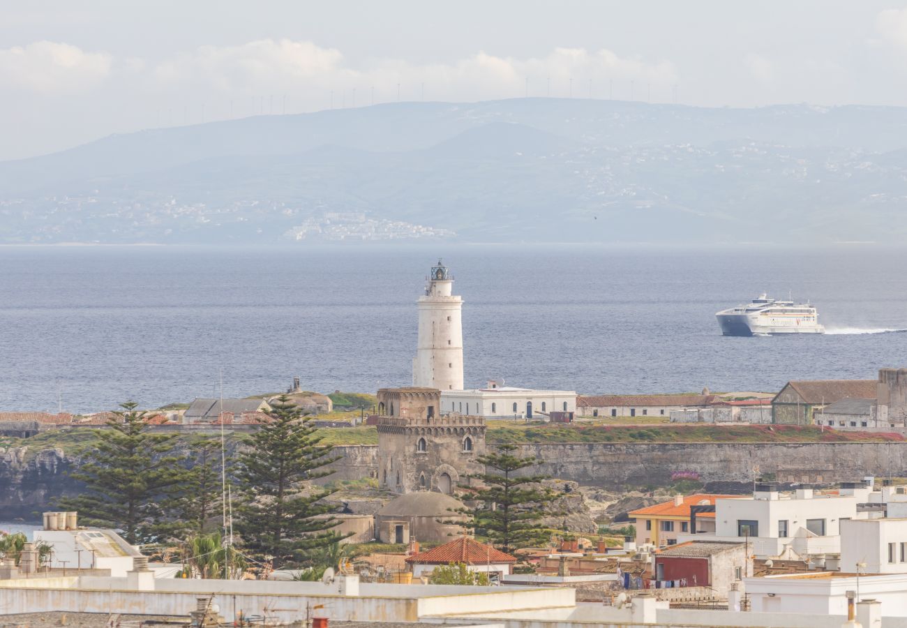 Apartamento en Tarifa - Terraza acristalada con vistas panorámicas
