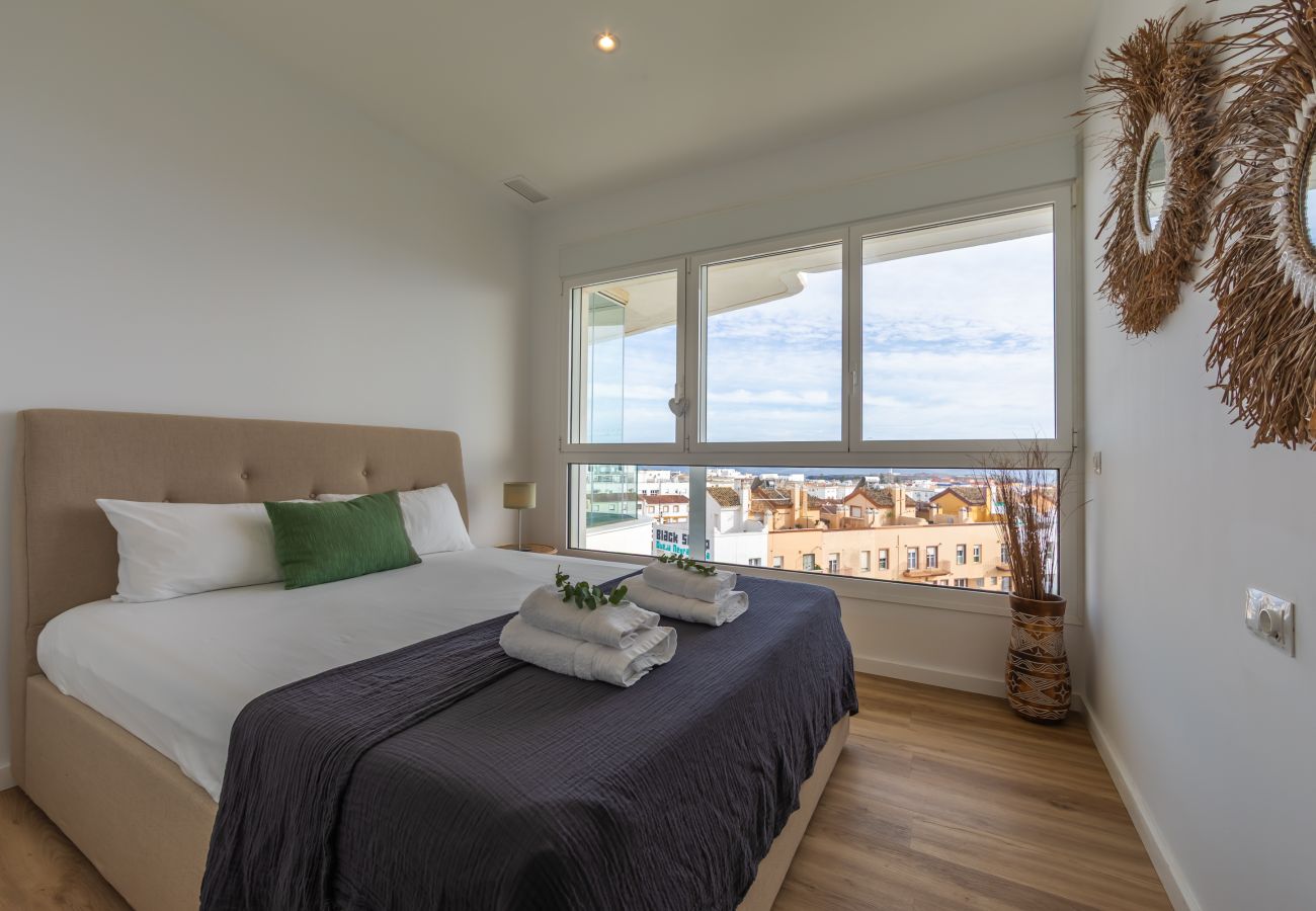 Apartamento en Tarifa - Terraza acristalada con vistas panorámicas