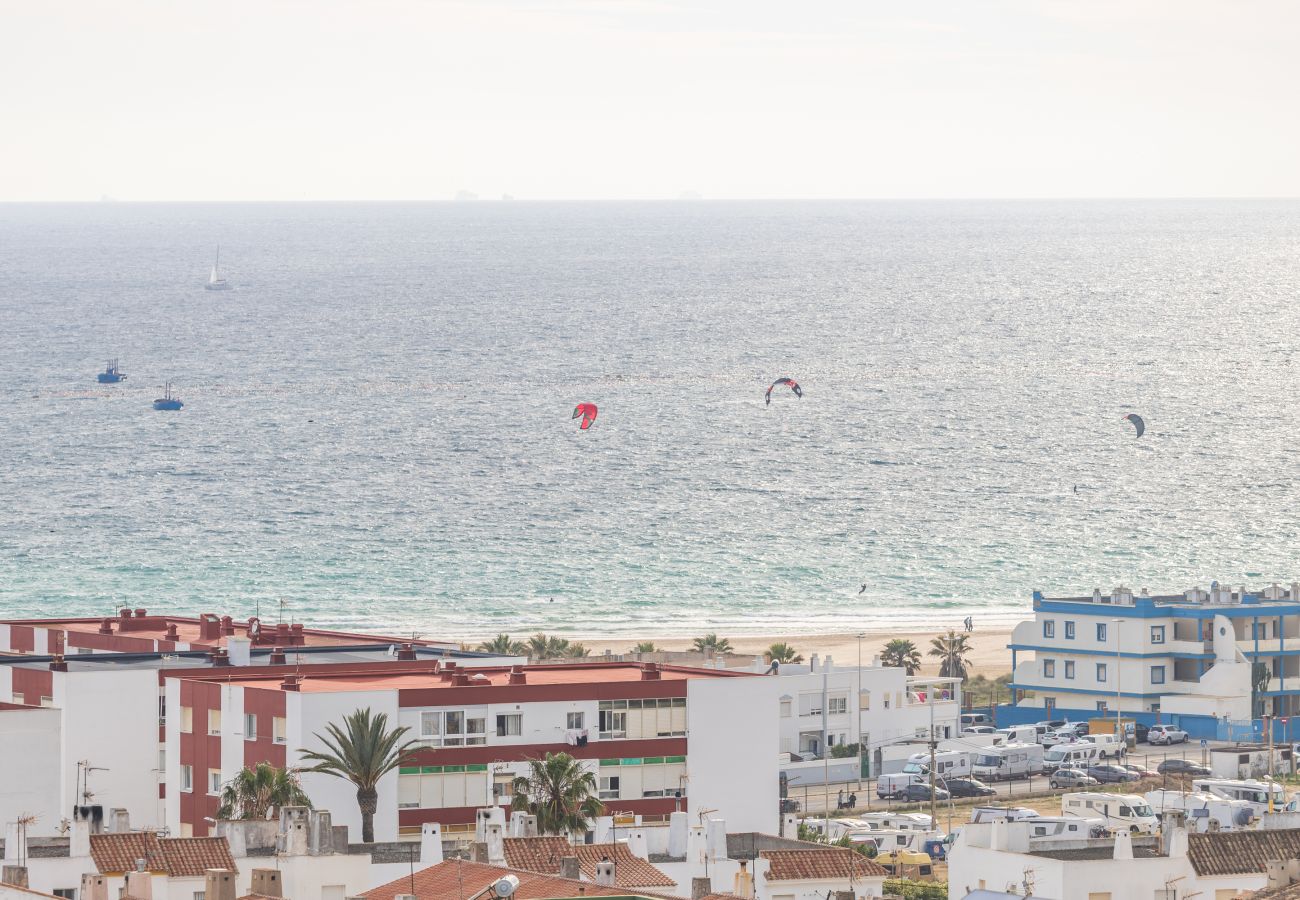 Apartamento en Tarifa - Terraza acristalada con vistas panorámicas