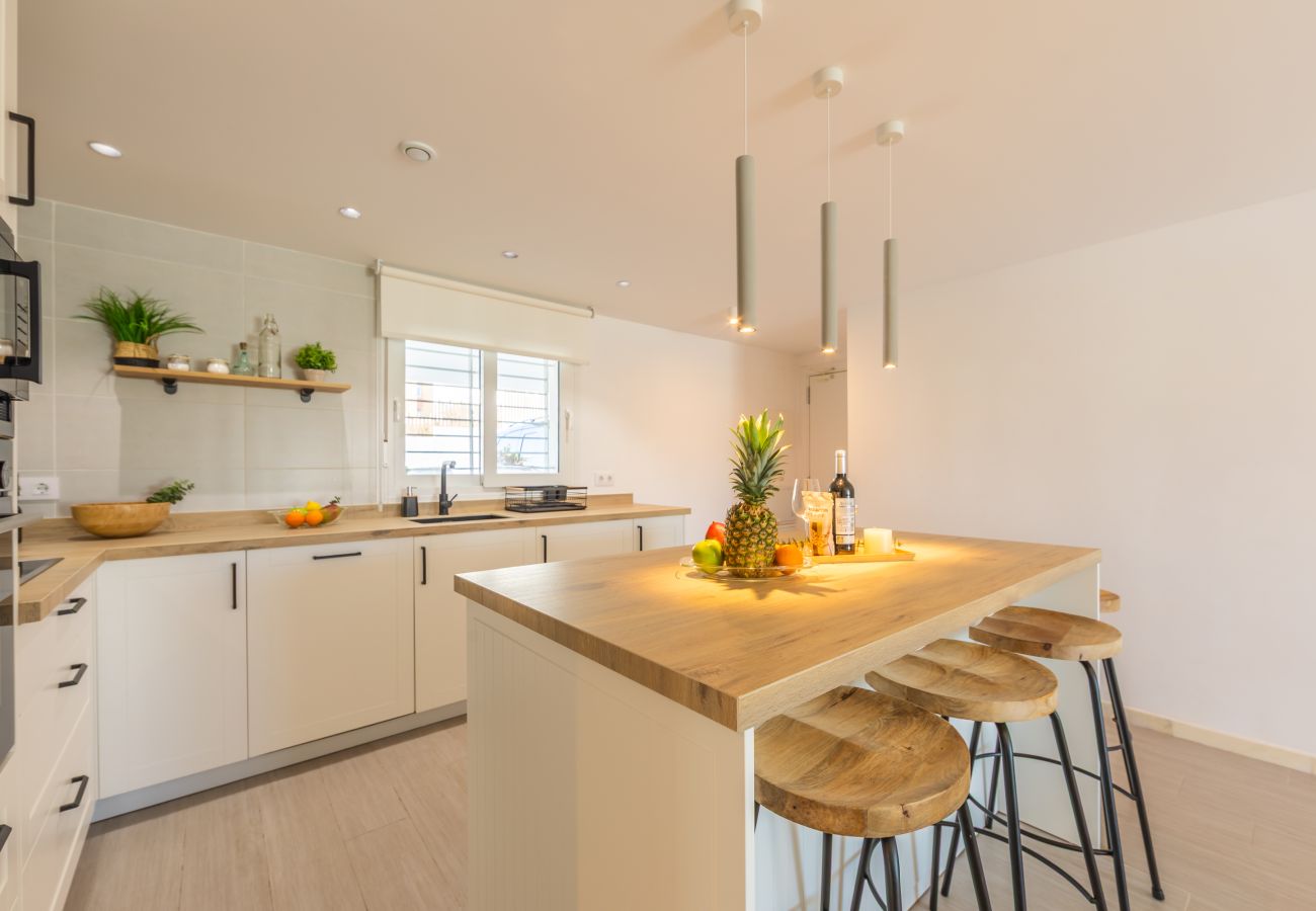 Apartamento en Tarifa - Terraza con vistas al mar y África y piscina