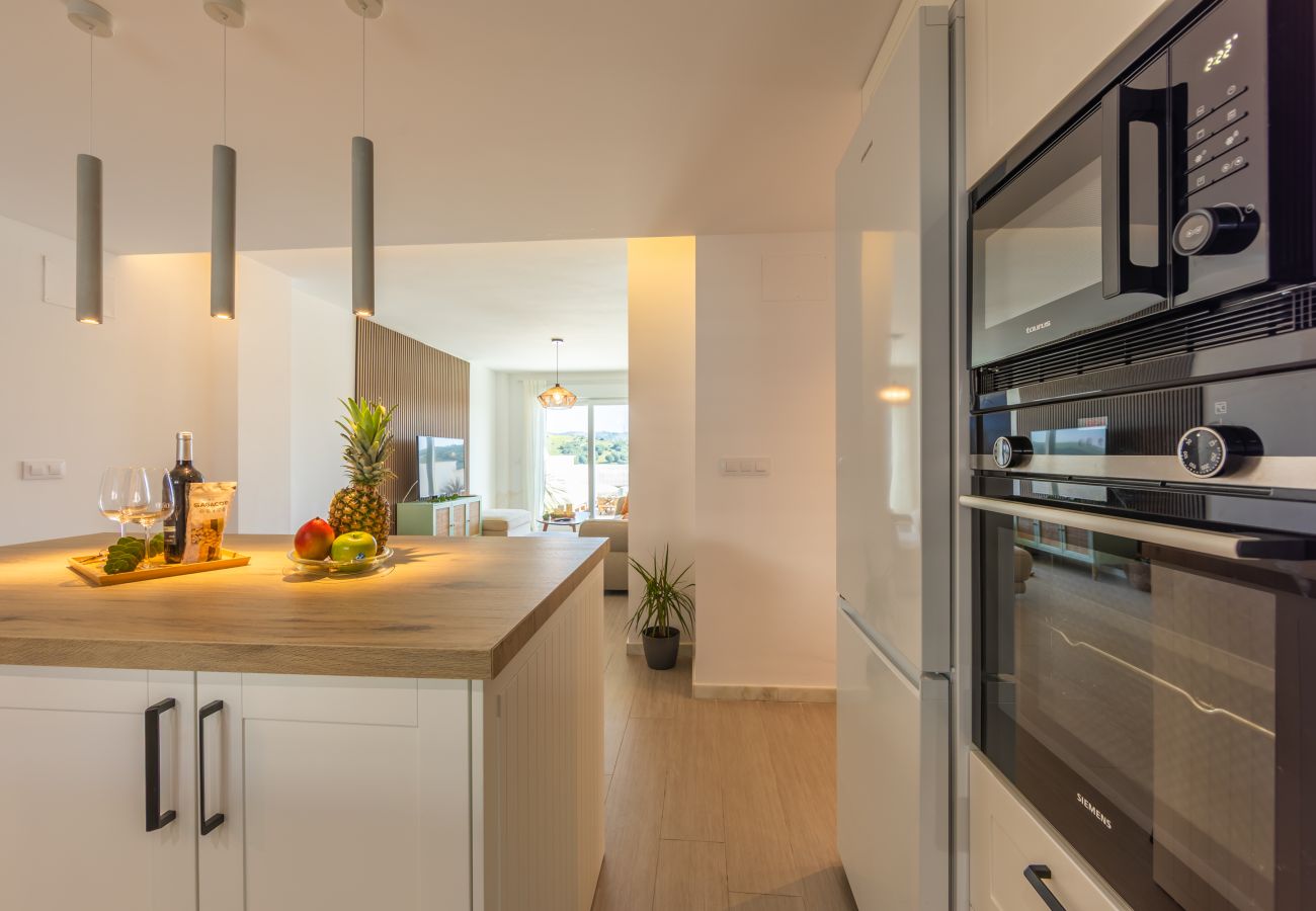 Apartamento en Tarifa - Terraza con vistas al mar y África y piscina