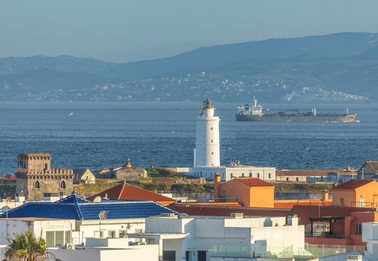 Apartamento en Tarifa - Ático con Vistas al Mar, 3 Terrazas y piscina