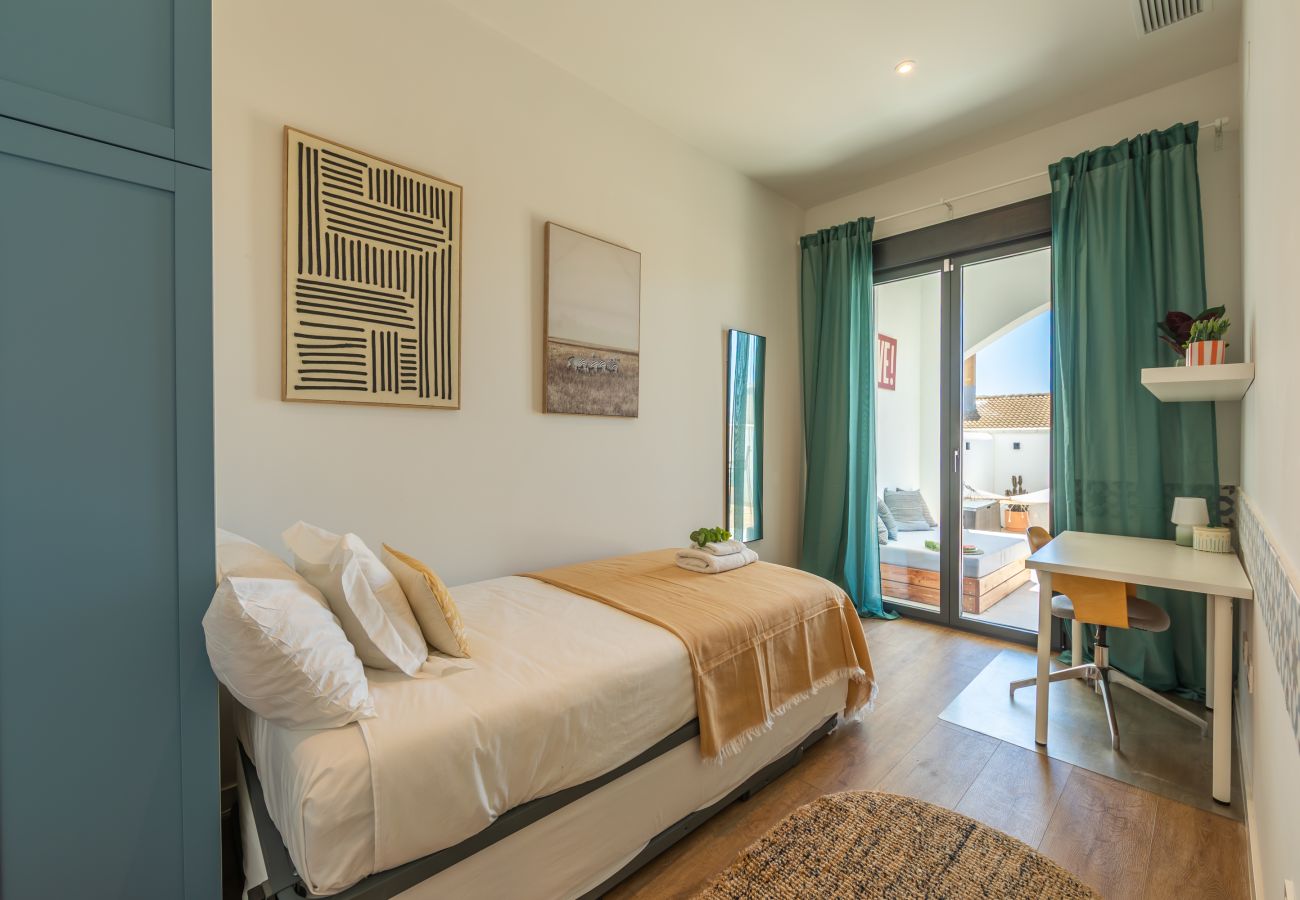 Apartamento en Tarifa - Apartamento con Jardín Protegido del Viento