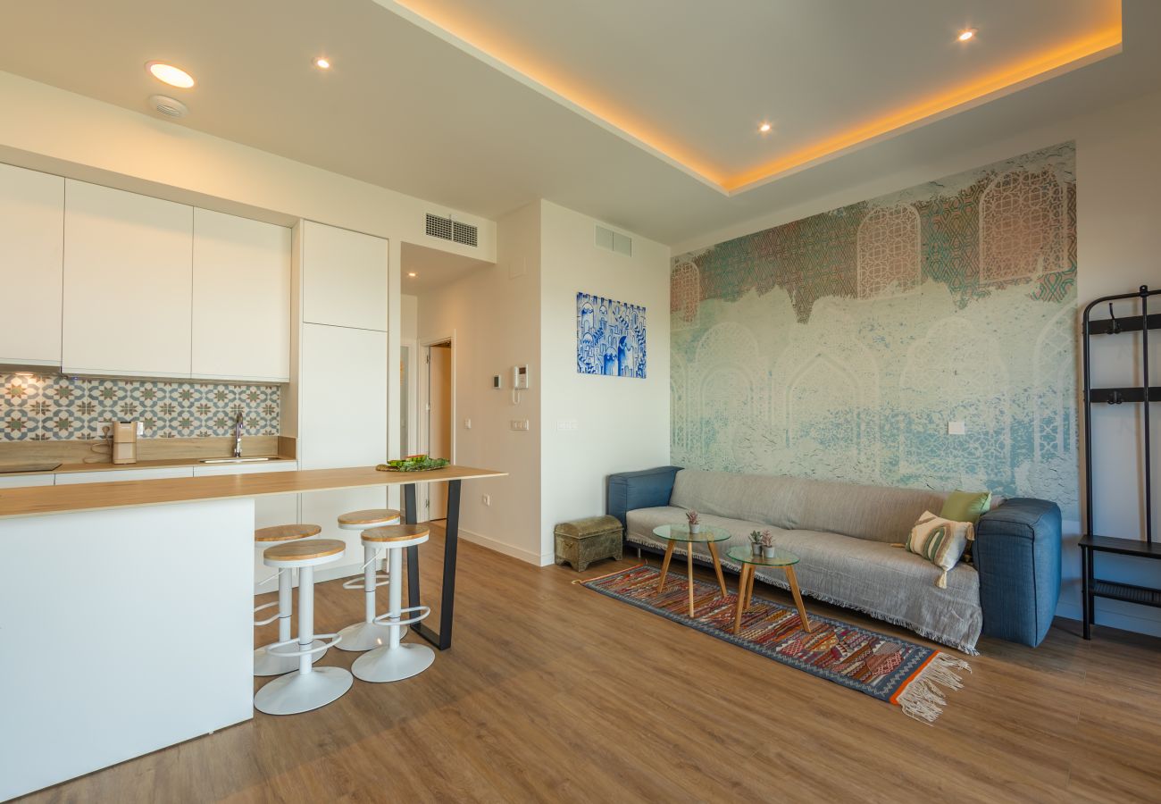Apartamento en Tarifa - Apartamento con Jardín Protegido del Viento