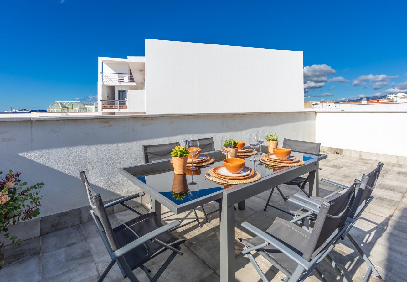 Apartment in Tarifa - Penthouse in center; terraces, views & home office